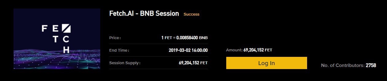 fetch AI ICO